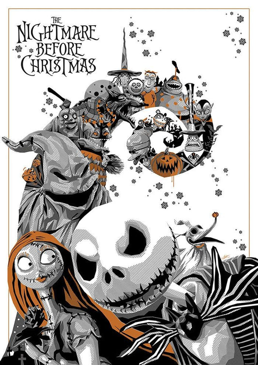 1993 The Nightmare Before Christmas Magnet Jack Skellington Sally