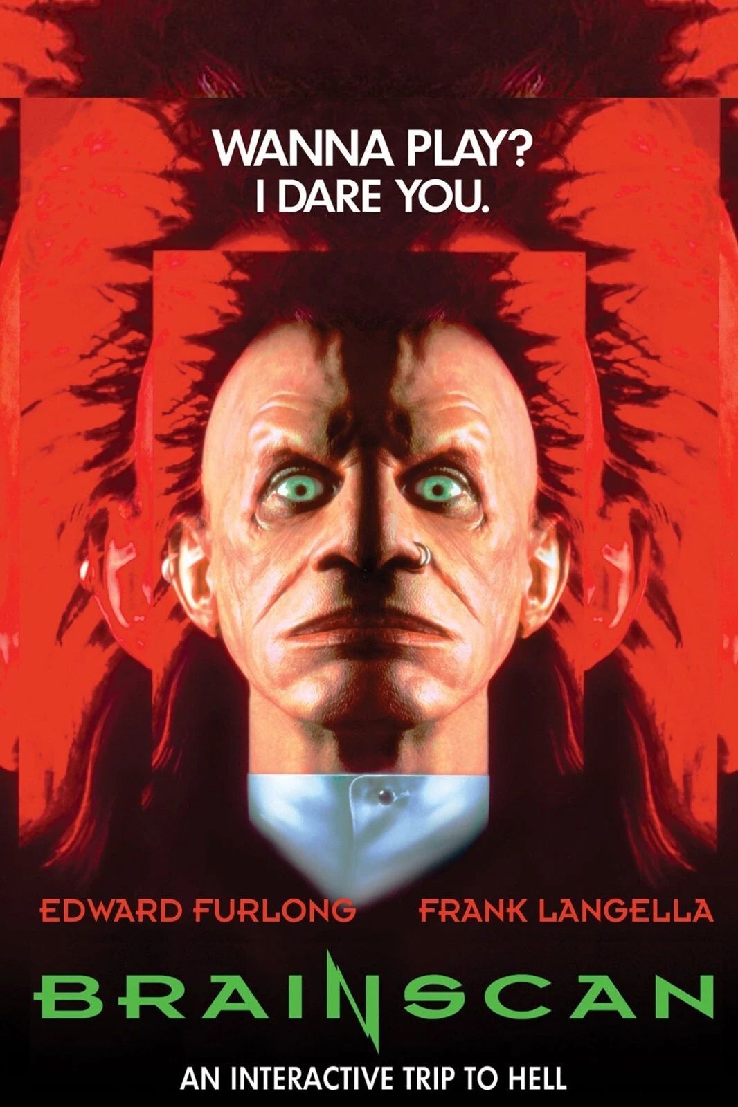 1994 Brainscan Movie Poster Edward Furlong Frank Lagella Horror