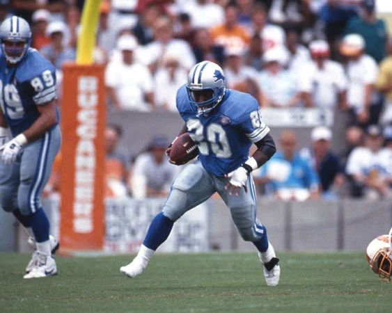 1994 Detroit Lions Barry Sanders Glossy Keychain Keychain Hof 04