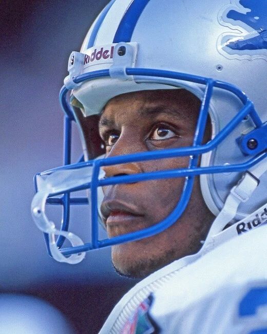 1994 Detroit Lions Barry Sanders Keychain Glossy Print Football Keychain Hof 04 1