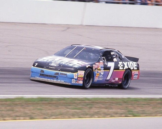 1994 Exide Thunderbird Geoff Bodine Glossy Keychain Print Nascar Keychain