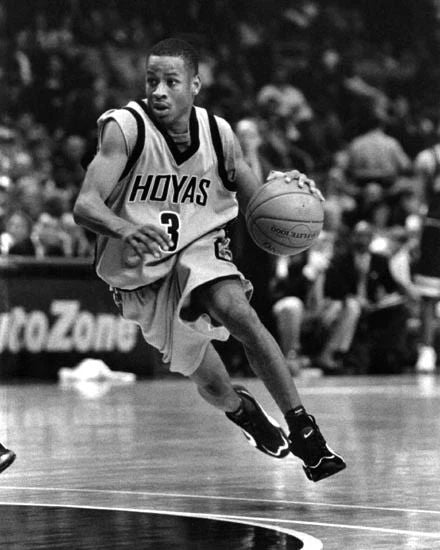 1994 Georgetown Hoyas Allen Iverson Glossy Keychain College Basketball Print