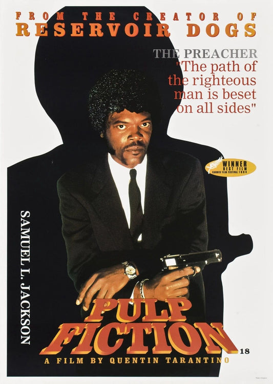 1994 Pulp Fiction Movie Poster John Travolta Samuel L Jackson Uma 1