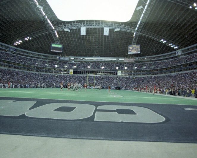 1994 Texas Stadium Glossy Magnet Magnet Cowboys Vs Redskins Print