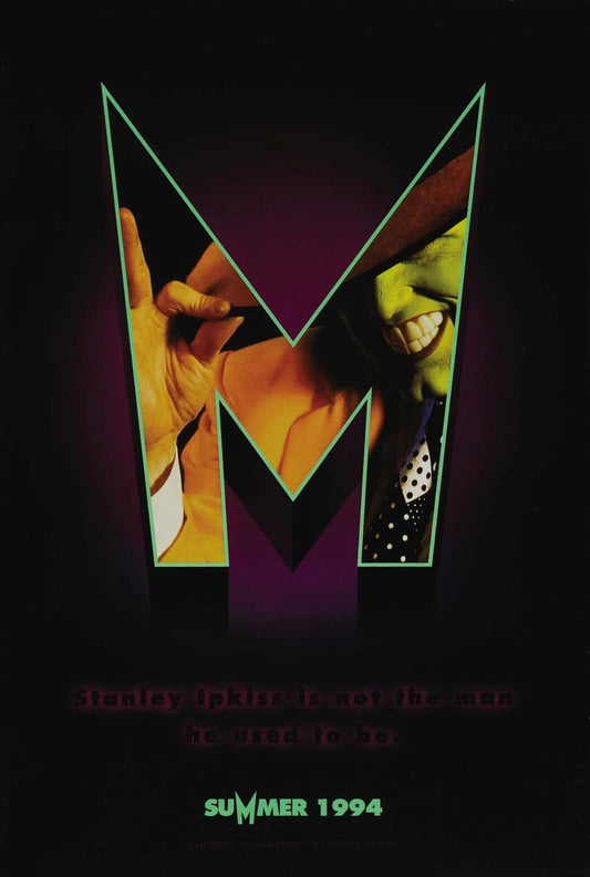 1994 The Mask Movie Keychain Jim Carrey Stanley Ipkiss Cameron Diaz