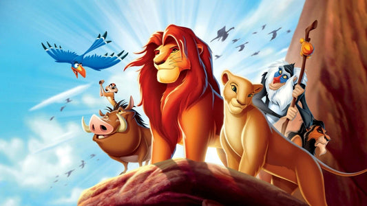 1994 Walt Disneys The Lion King Movie Keychain Simba King Mufasa Scar