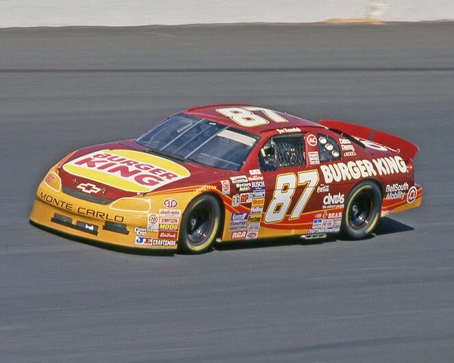 1995 Burger King Monte Carlo Joe Nemechek Glossy Photo Nascar Poster