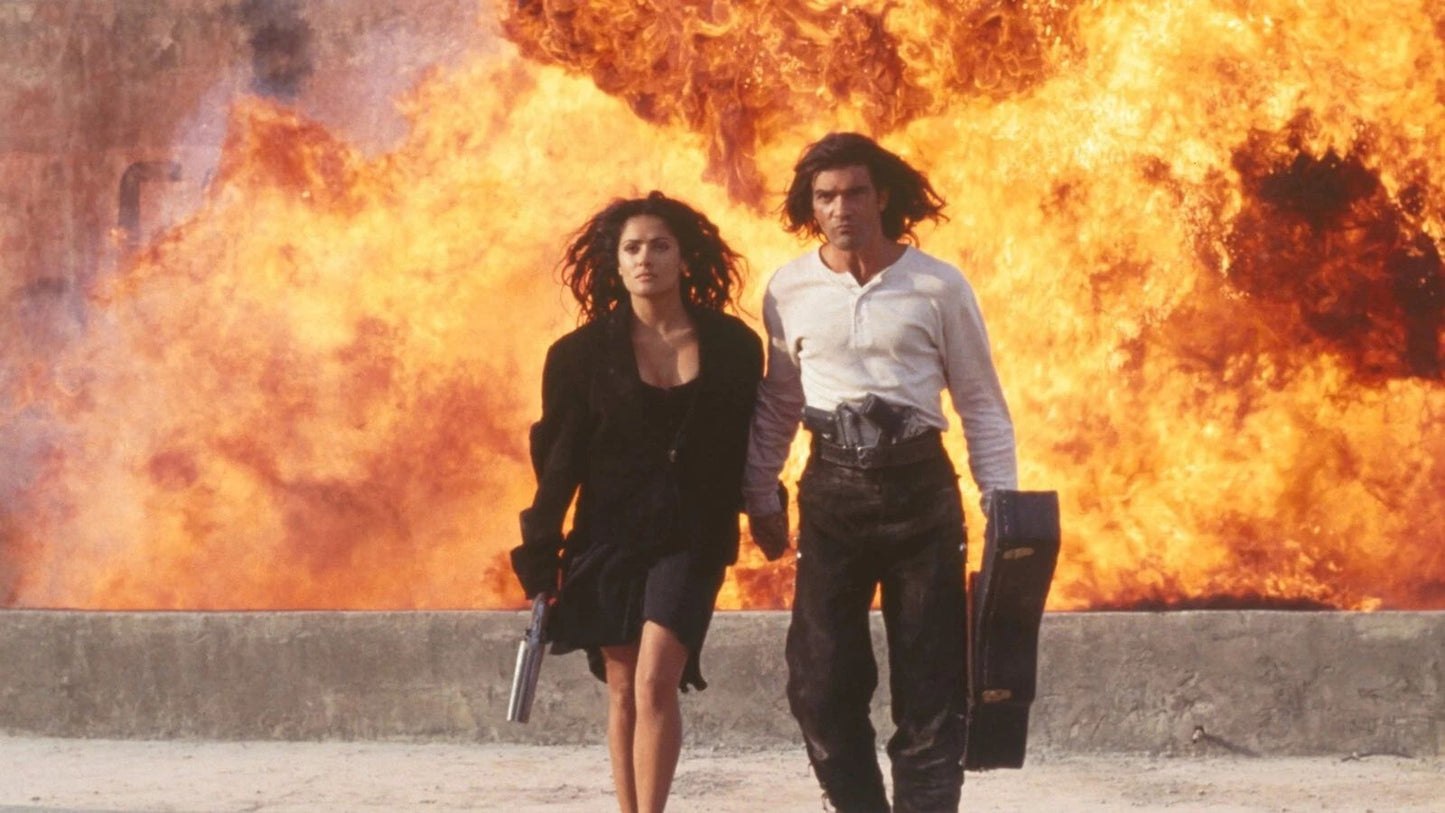 1995 Desperado Movie Keychain 17X11 El Mariachi Antonio Banderas Salma Hayek