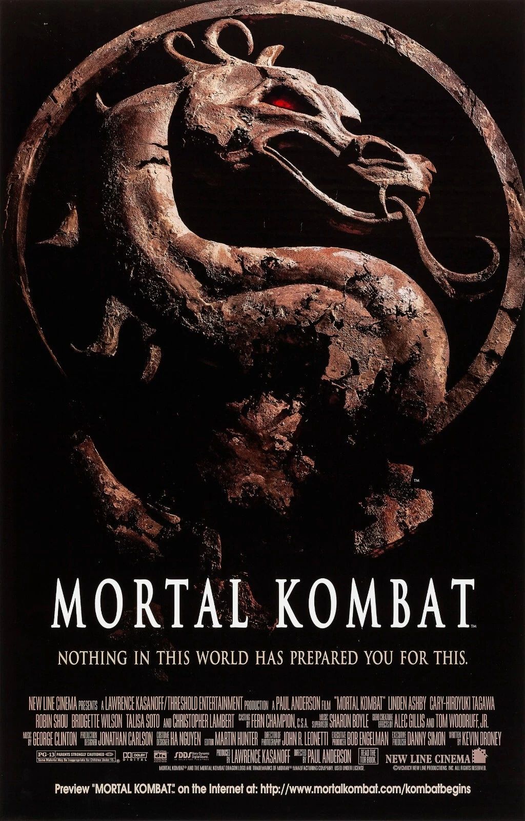 1995 Mortal Kombat Movie Keychain Johnny Cage Liu Kang Sub Zero