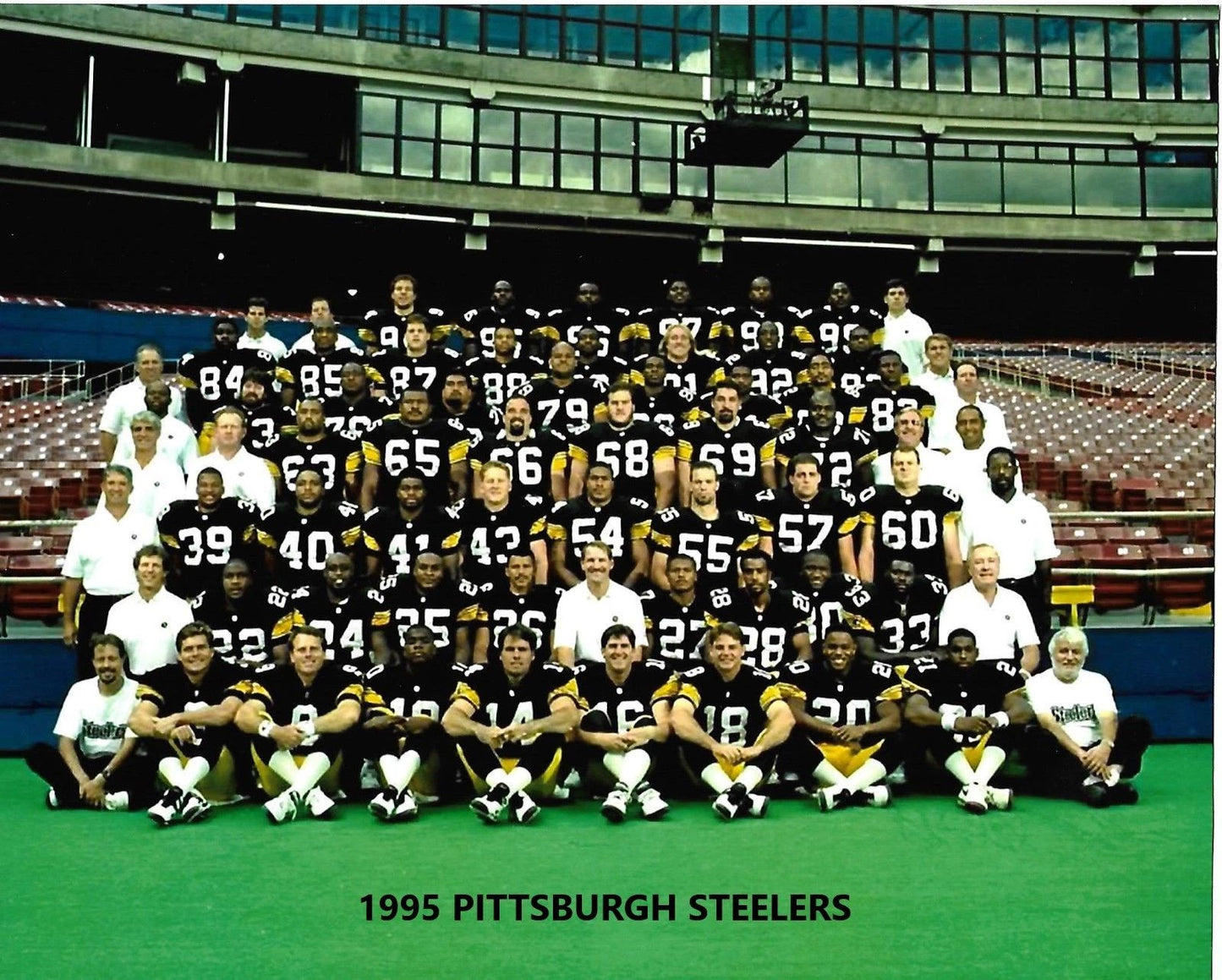 1995 Pittsburgh Steelers Team Magnet Nfl Football Picture