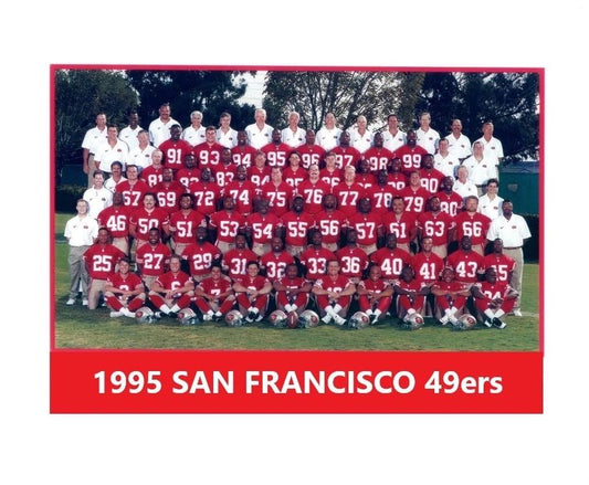 1995 San Francisco 49Ers Team Photo Football Picture Niners Nfl