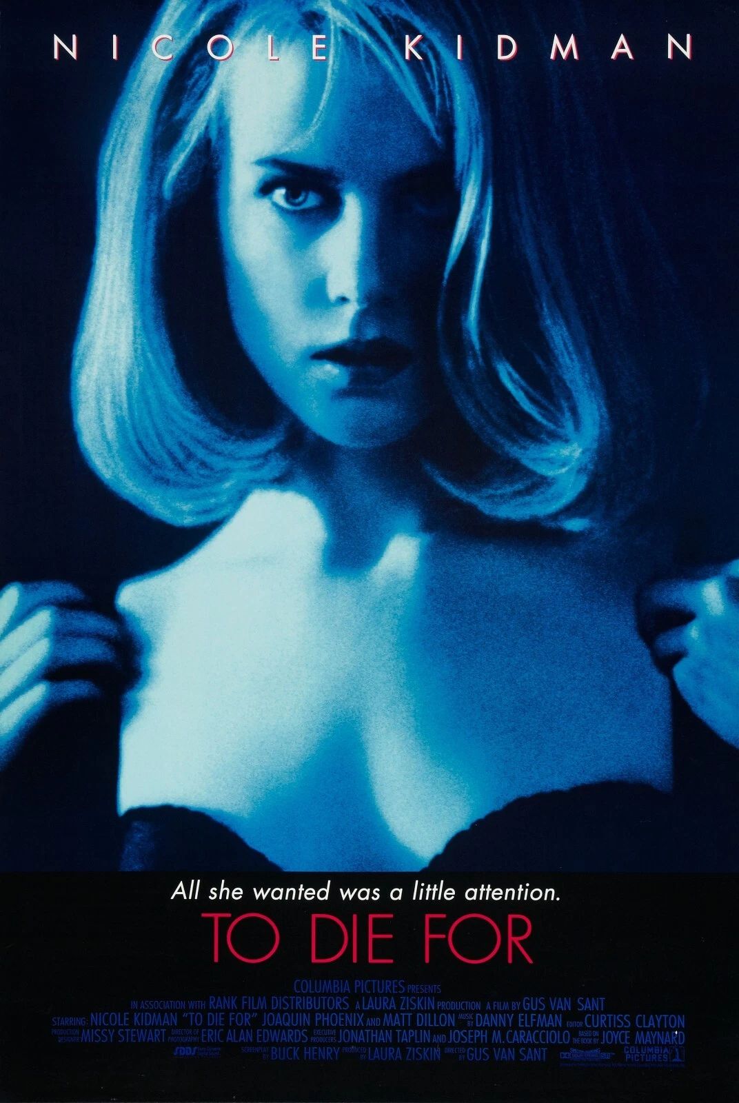 1995 To Die For Movie Poster Nicole Kidman Matt Dillon Joaquin Phoenix