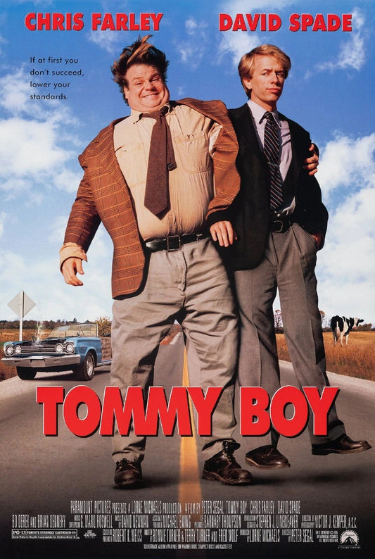 1995 Tommy Boy Movie Poster Chris Farley David Spade Bo Derek Dan Akroyd