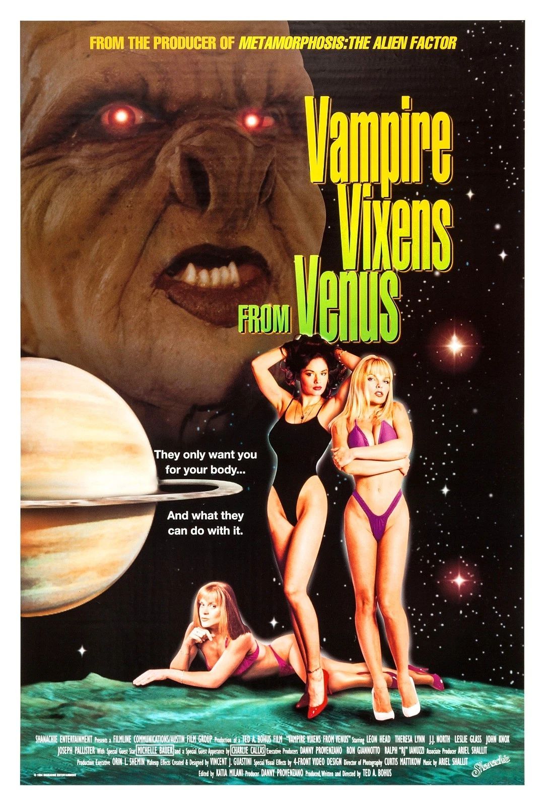 1995 Vampire Vixens From Venus Movie Magnet Michelle Bauer Theresa Lynn