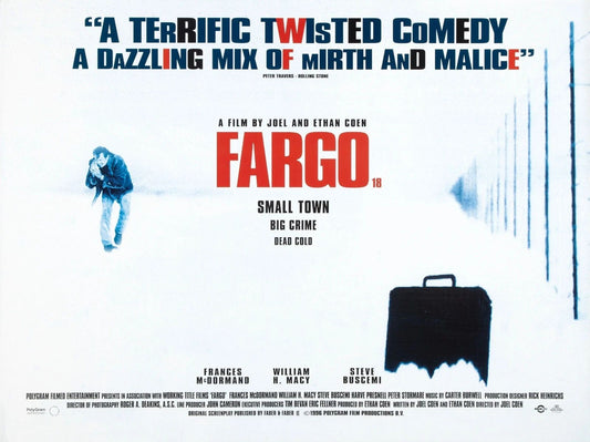 1996 Fargo Movie Poster Jerry Carl William H Macy Steve Buscemi