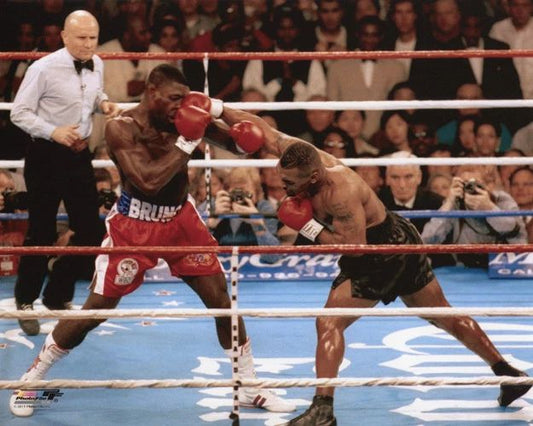 1996 Heavyweight Boxers Mike Tyson Vs Frank Bruno Glossy Magnet Magnet 1