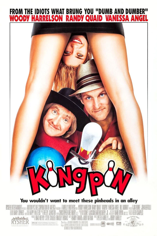 1996 Kingpin Movie Poster Woody Harrelson Bill Murray Randy Quaid