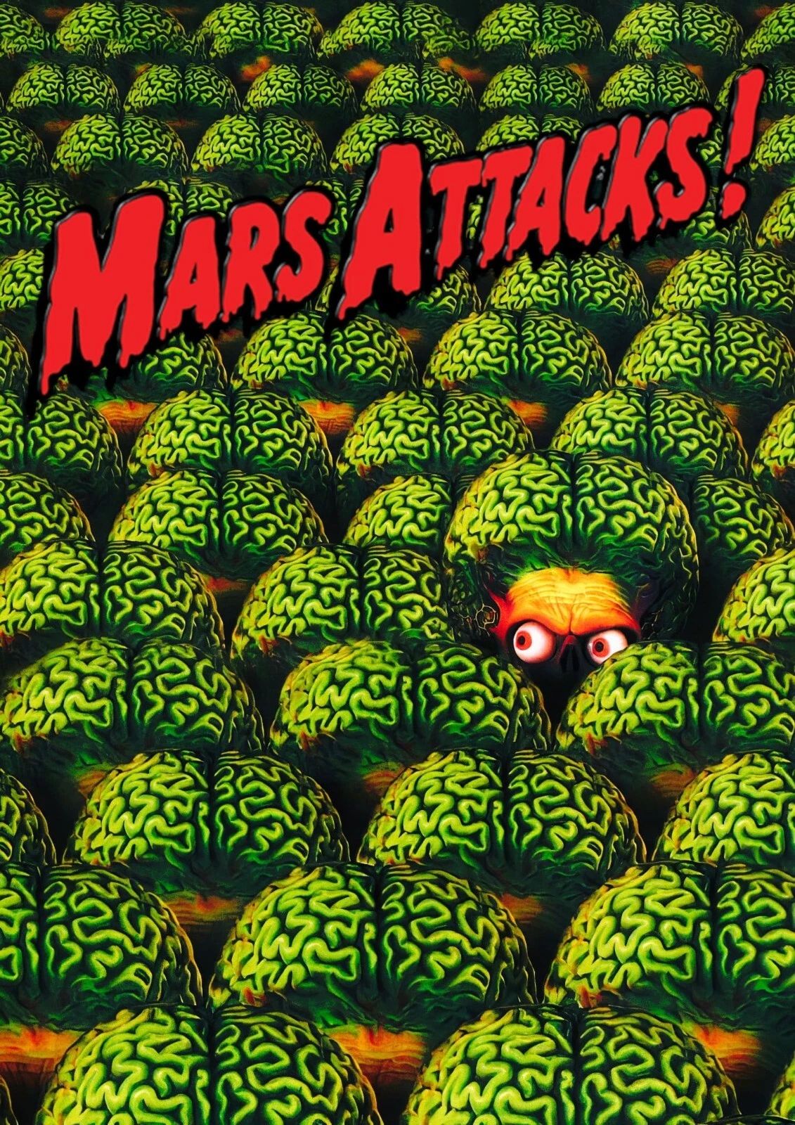 1996 Mars Attacks Movie Magnet Jack Nicholson Glenn Close