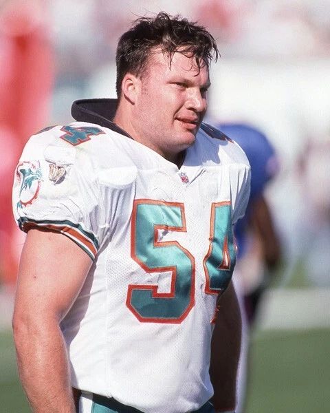 1996 Miami Dolphins Zach Thomas Glossy Keychain Football Keychain Hof 2023