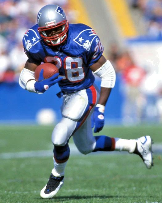 1996 New England Patriots Curtis Martin Glossy Keychain Keychain Hof 2012