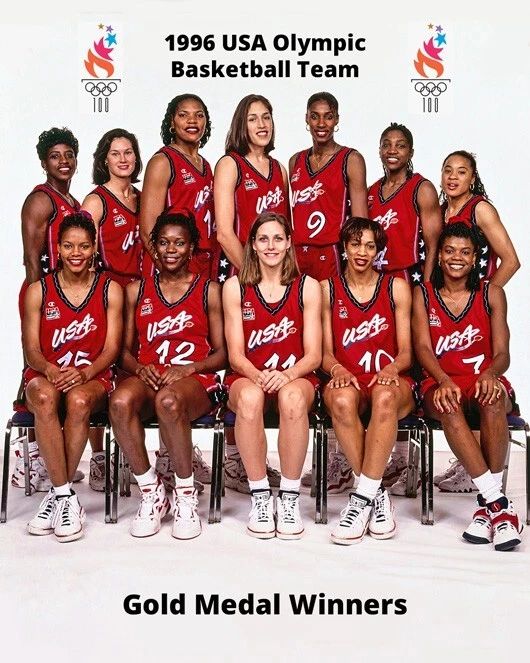 1996 Olympics Usa Basketball Glossy Magnet Lisa Leslie And Sheryl Swoopes