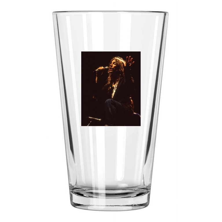 1996 Punk Rock Singer Pattie Smith Music La Forum Pint Beer Drinking Glass