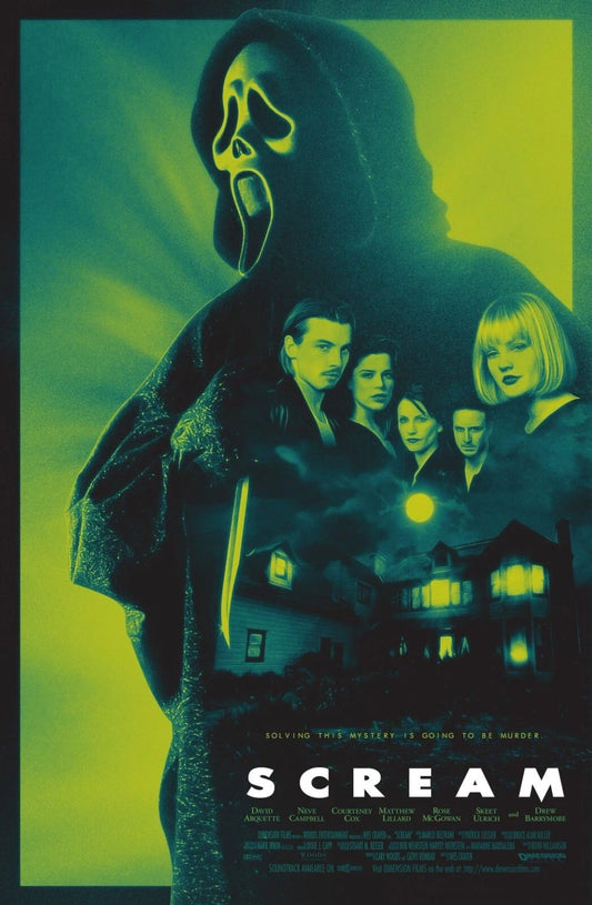 1996 Scream Movie Poster Sidney Prescott Dewey Woodsboro