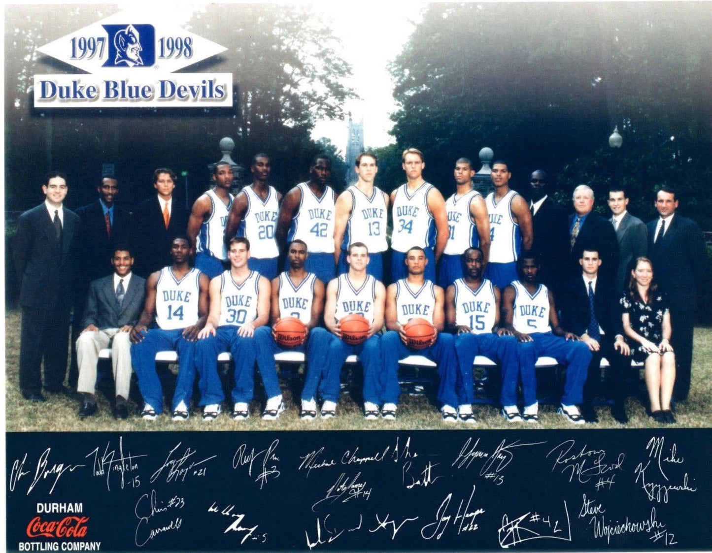98 Duke Blue Devils Team Keychain Picture Ncaa Basketball