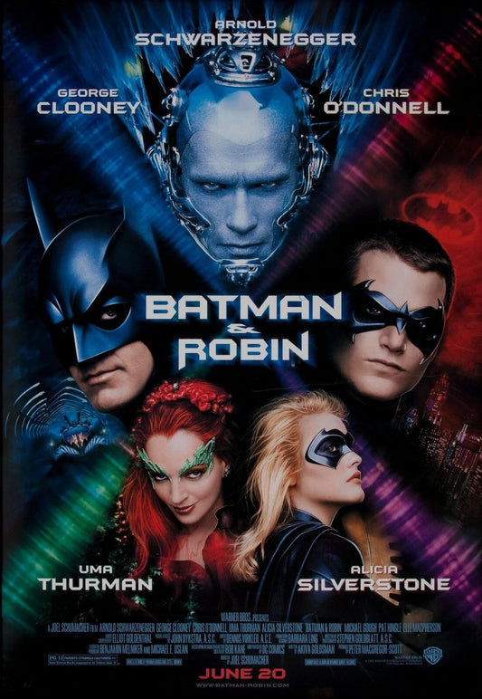 1997 Batman & Robin Movie Magnet Batgirl Freeze Poison Ivy Robin
