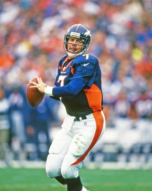 1997 Denver Broncos John Elway Glossy Keychain Football Keychain Hof 2004