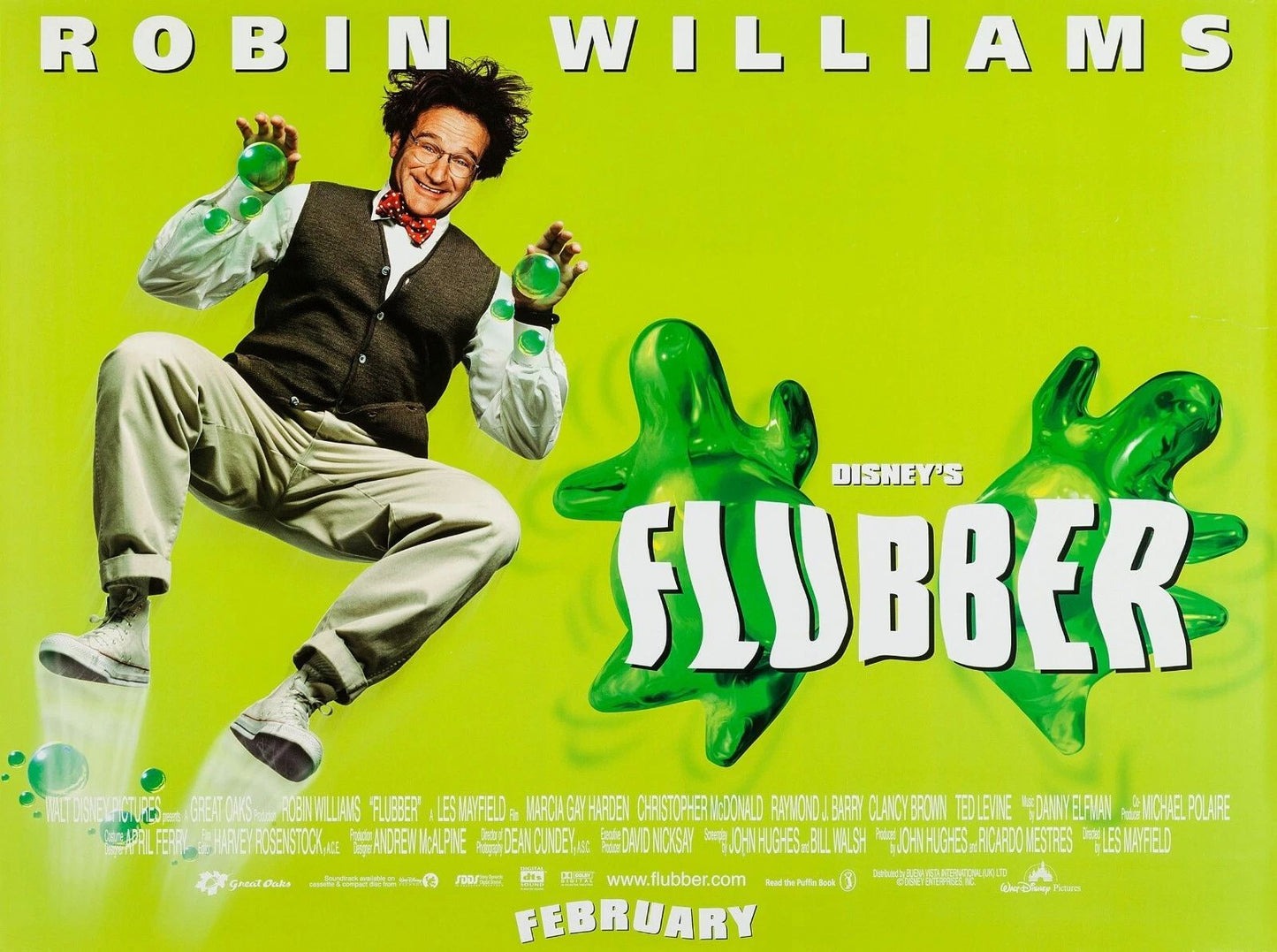 1997 Flubber Movie Keychain Disney Robin Williams Phillip Brainard