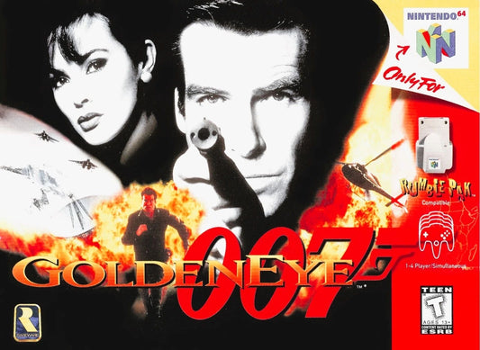 1997 Nintendo 64 007 Goldeneye Box Art Keychain N64 James Bond