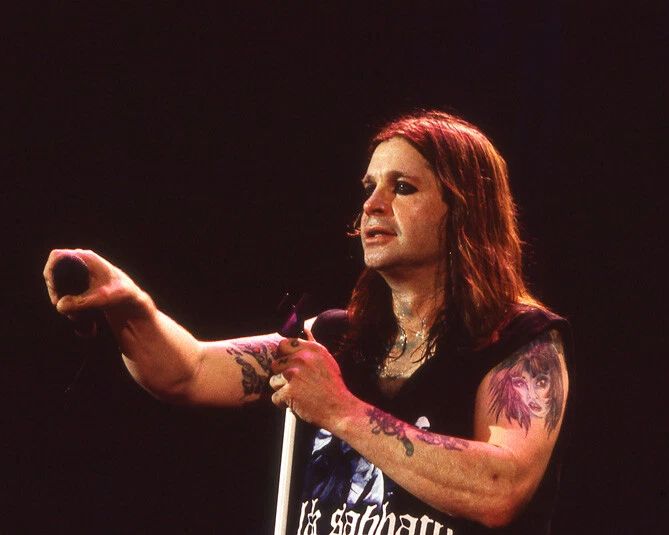 1997 Singer Ozzy Osbourne Glossy Keychain Print Black Sabbath Keychain