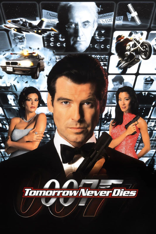 1997 Tomorrow Never Dies Movie Keychain 007 James Bond Pierce Brosnan 1