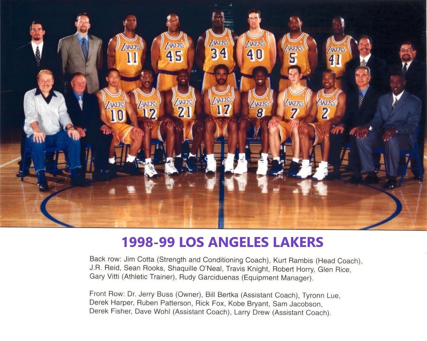 99 Los Angeles Lakers Team Magnet Basketball Picture Nba La