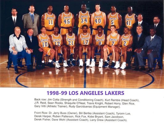 99 Los Angeles Lakers Team Photo Basketball Picture Nba La