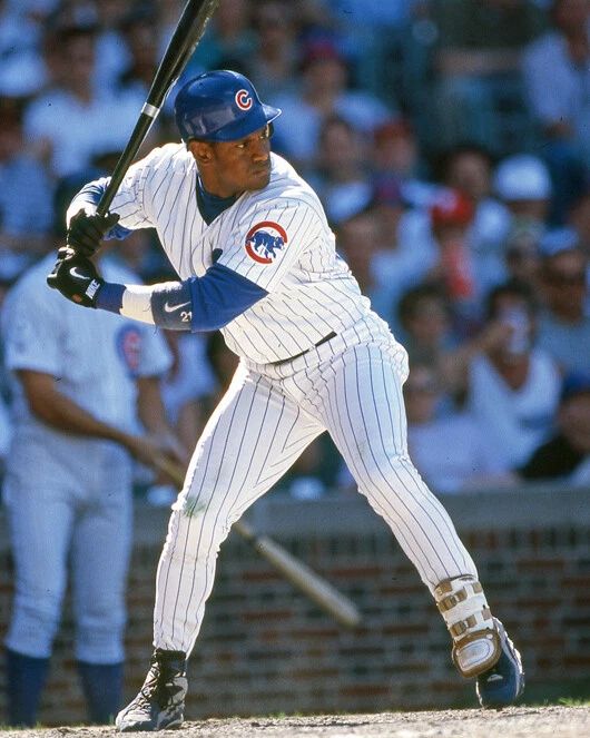 1998 Chicago Cubs Sammy Sosa Glossy Magnet Baseball Magnet 1