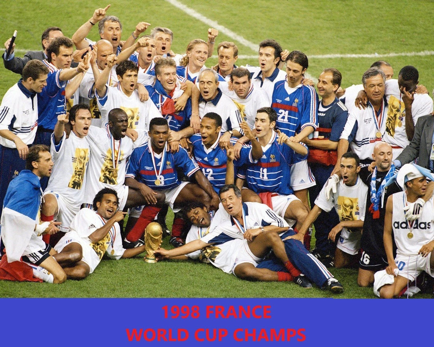 1998 France Team Photo Soccer Picture World Cup Champs 300 Piece Jigsaw Puzzle