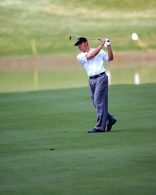 1998 Golfer Justin Leonard Glossy Keychain PGA Keychain Masters Us Open