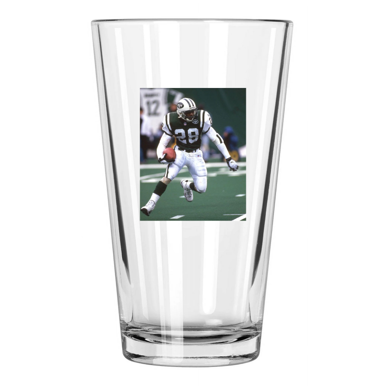 1998 New York Jets Curtis Martin Photo Nfl Football Pint Beer Drinking Glass