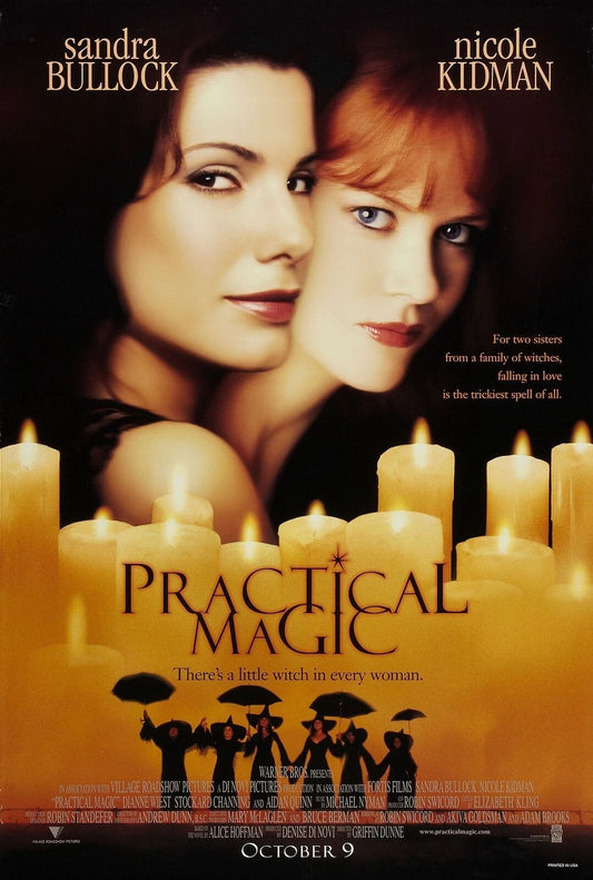 1998 Practical Magic Movie Poster Sally Gillian Fran Sandra Bullock