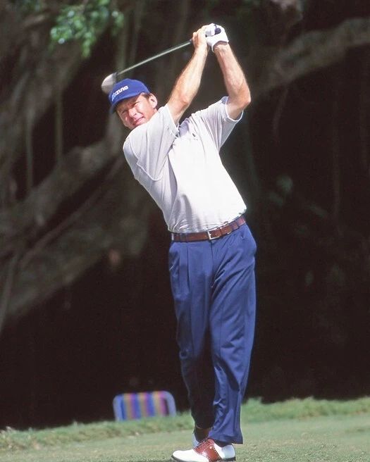 1998 Pro Golfer Nick Faldo Glossy Keychain PGA Keychain Masters Us Open