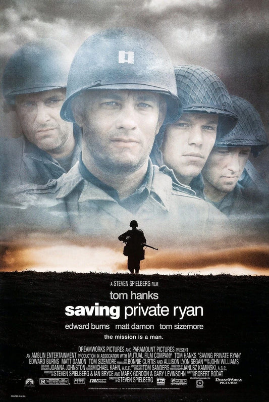 1998 Saving Private Ryan Movie Poster Tom Hanks Matt Damon Vin Diesel