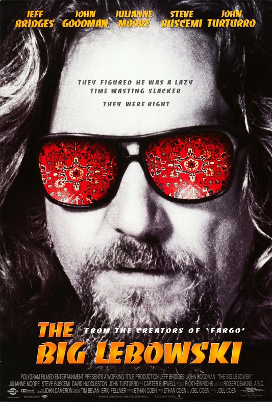 1998 The Big Lebowski Movie Poster The Dude Walter Sobchak Jeff Bridges