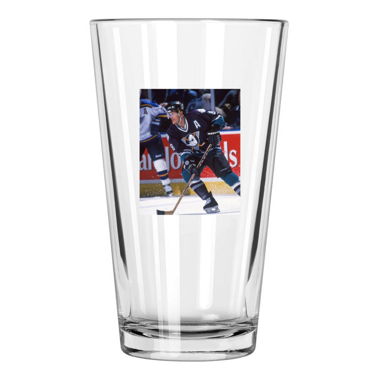 1999 Anaheim Ducks Teemu Selanne Photo Hockeyhof 2017 Pint Beer Drinking Glass