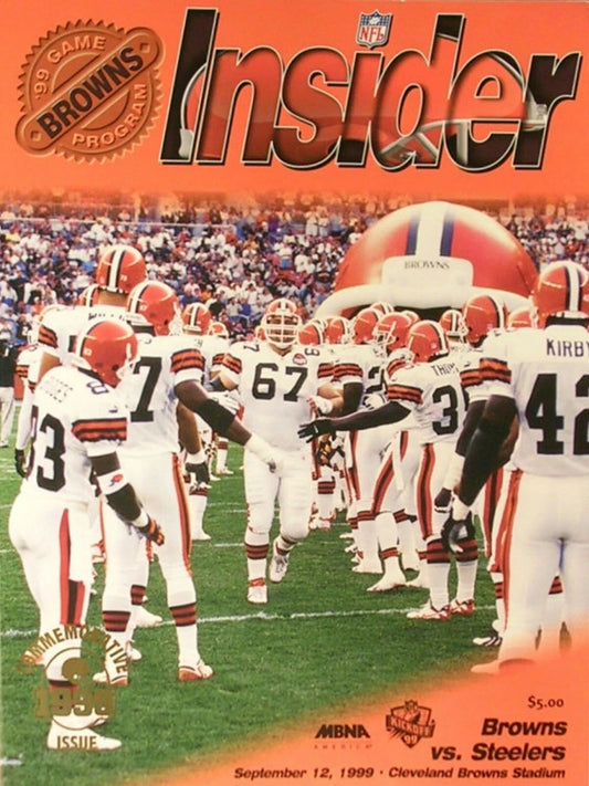 1999 Cleveland Browns Vs Pittsburgh Steelers Keychain Football Picture Nfl