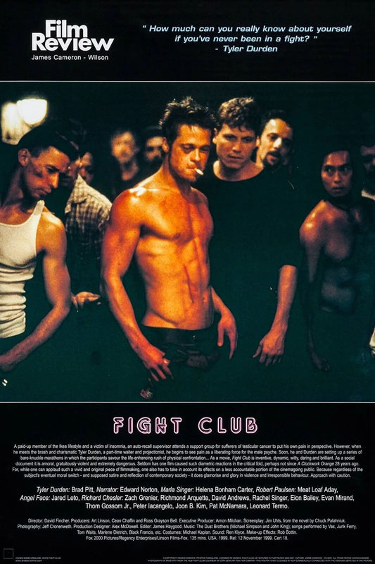 1999 Fight Club Movie Keychain Brad Pitt Edward Norton Tyler Durden