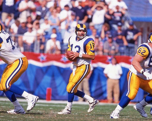 1999 St Louis Rams Kurt Warner Glossy Magnet Football Print Hof 2017