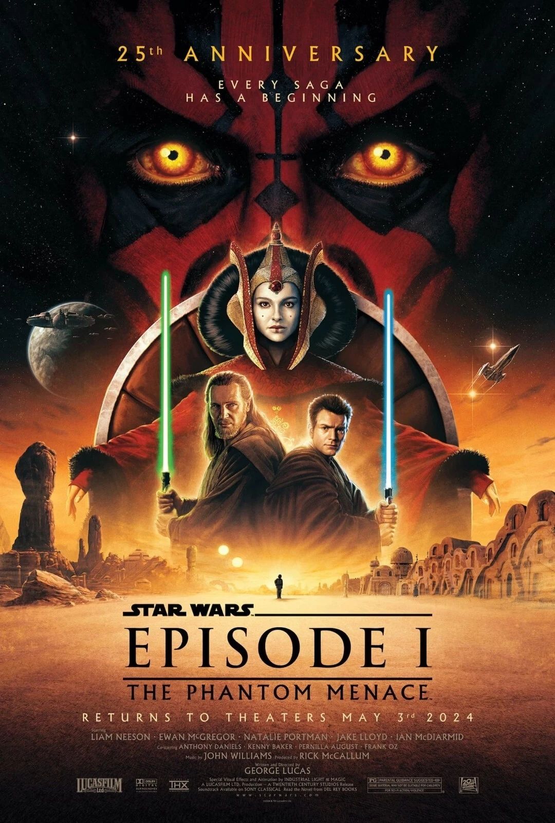 1999 Star Wars Episode I The Phantom Menace 25Th Anniversary Magnet