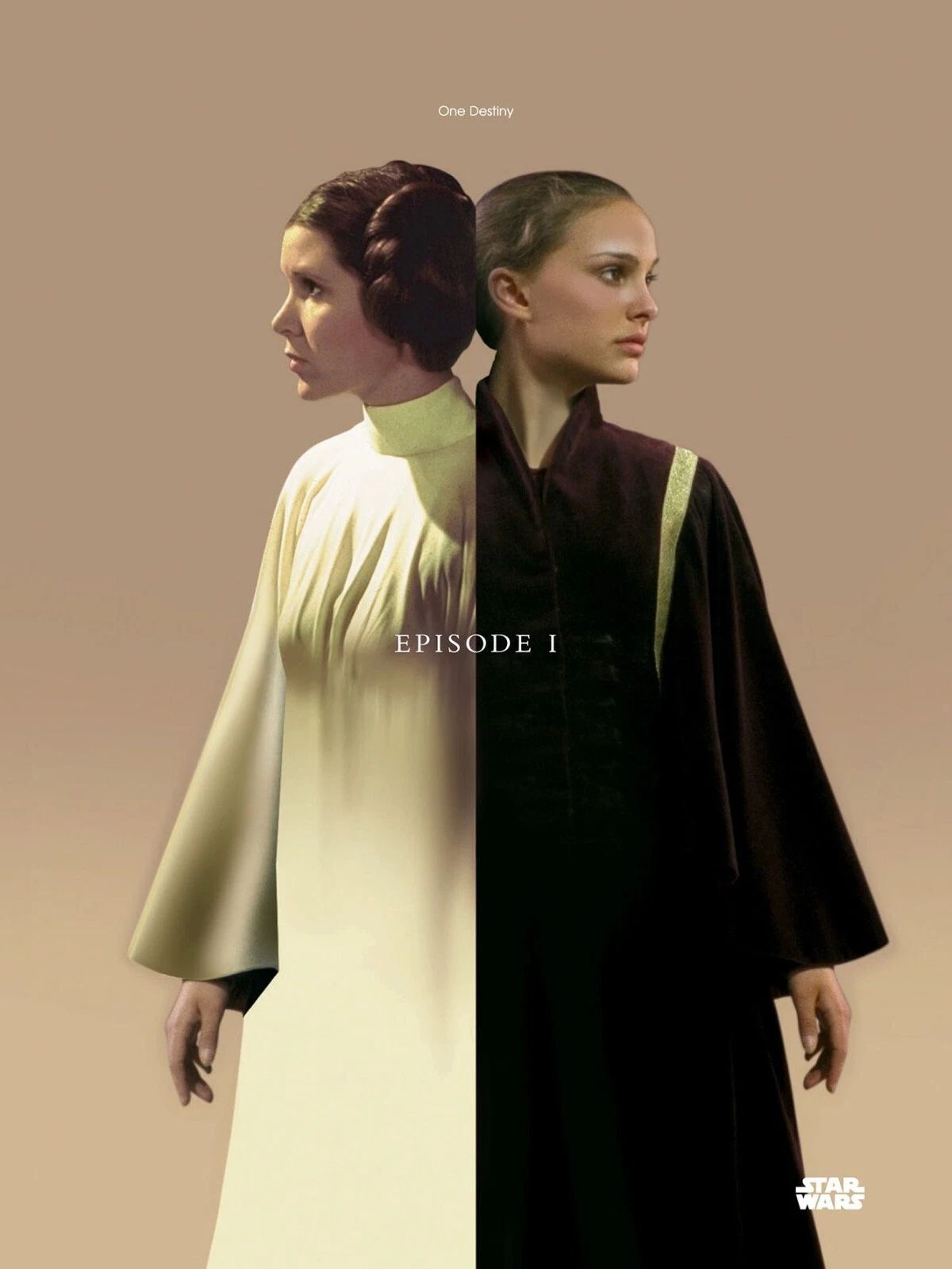 1999 Star Wars Episode I The Phantom Menace Movie Magnet Leia & Padme